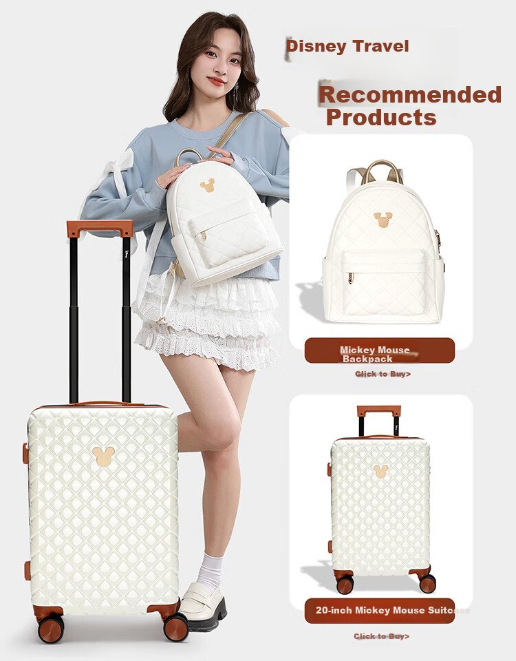 Disney Mickey Mouse Backpack, Women's Handbag Gift Box Set, Birthday Present for Girls, Day Gift for Female Friends 2