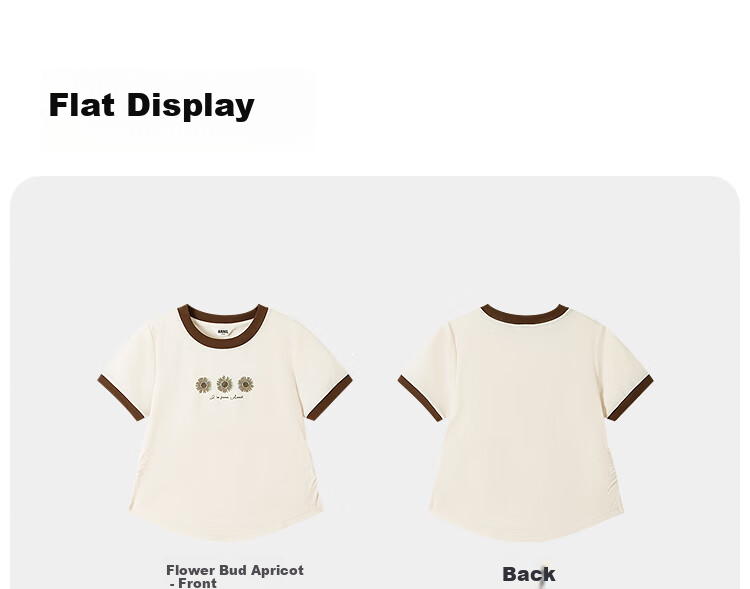 Annil Girls' Round Neck Short-Sleeve T-Shirt, New Summer Style 2025 8