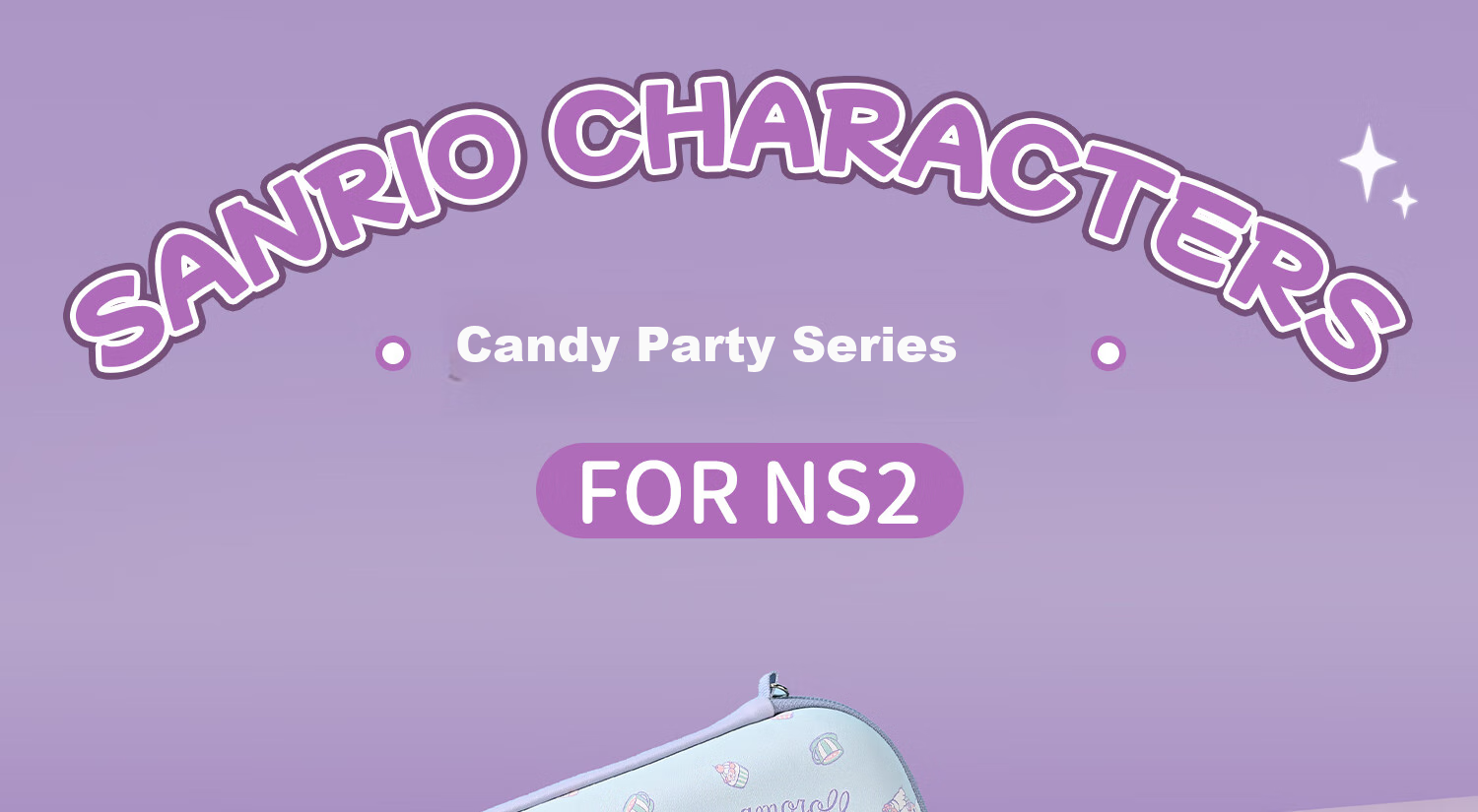 Jixiang Swtich2 Storage Bag, NS2 Big Ear Dog Candy Party Storage Bag, Thin Portable Shockproof Protective Case, Official Sanrio Authorized Slim Storage Bag 1
