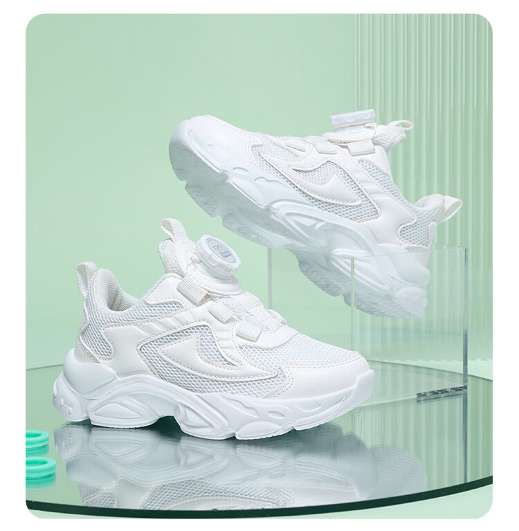 Disney Kids Running Shoes Boys and Girls Spring Autumn Outdoor White Breathable Sports Shoes Size 28 6