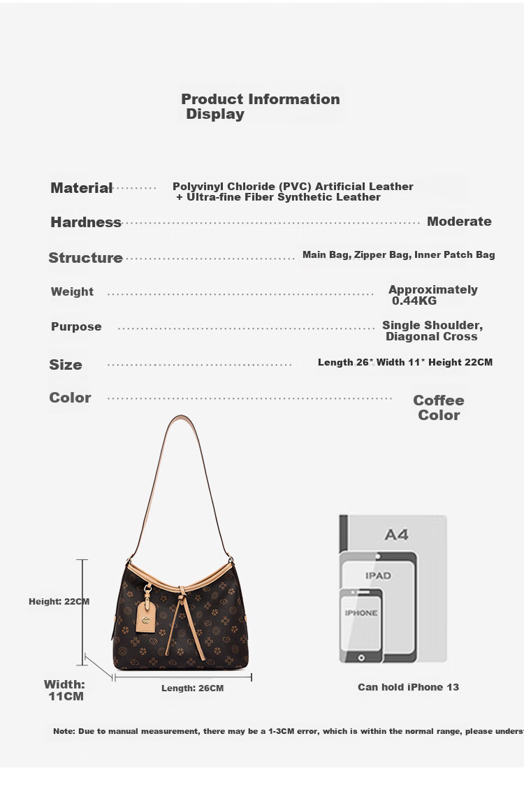 RED DRAGONFLY 2026 New Women's Handbag, Hobo Shoulder Tote Crossbody Bag, Birthday Gift for Wife Or Mother 7