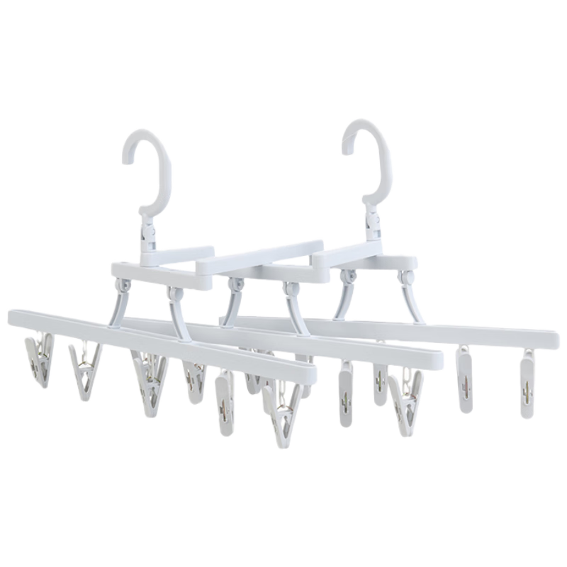 JD Original Clothes Hanger with Multiple Clips for Home Use, High-End Drying Rack for Socks, Underwear And Panties, 3 Pieces