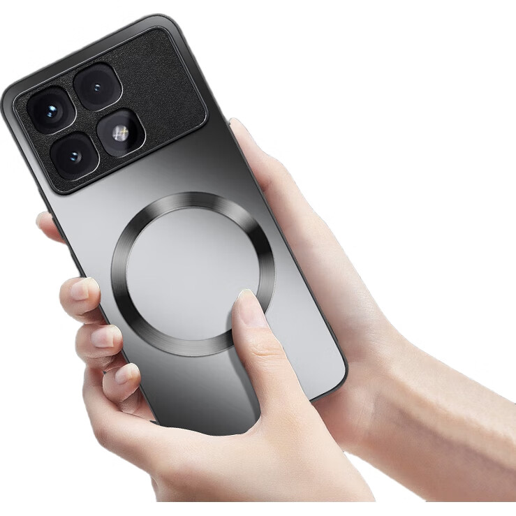 Чехол Xingwu AG Magnetic для Xiaomi Redmi K70 Ultra, матовый, ультратонкий, противоударный, защита от отпечатков пальцев, графитовый черный