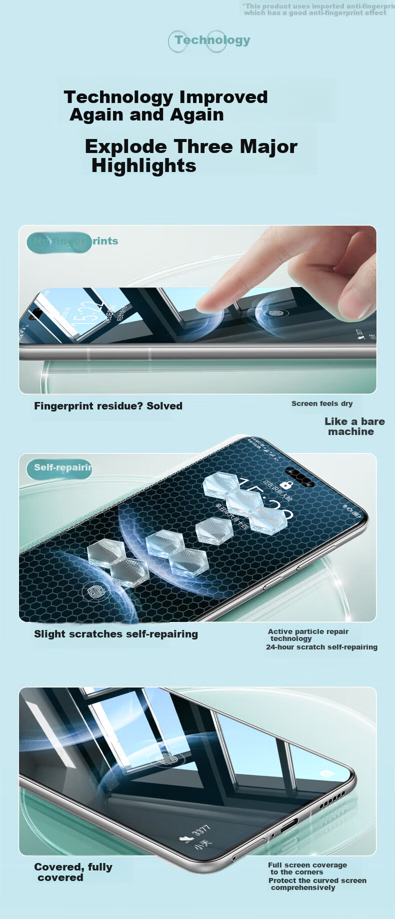 DIVI [Value Pack of 2] Screen Protector for Huawei Nova14Pro, Curved Full Coverage Soft Film for Nova14Pro, HD Anti-Fingerprint Smooth Non-Tempered Glass Film 6