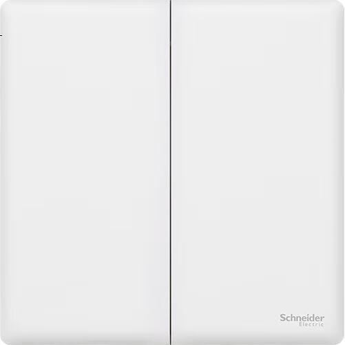 Выключатель Schneider Electric, серия Zhenbo, двойной контроль, 16А, цвет бархатный белый