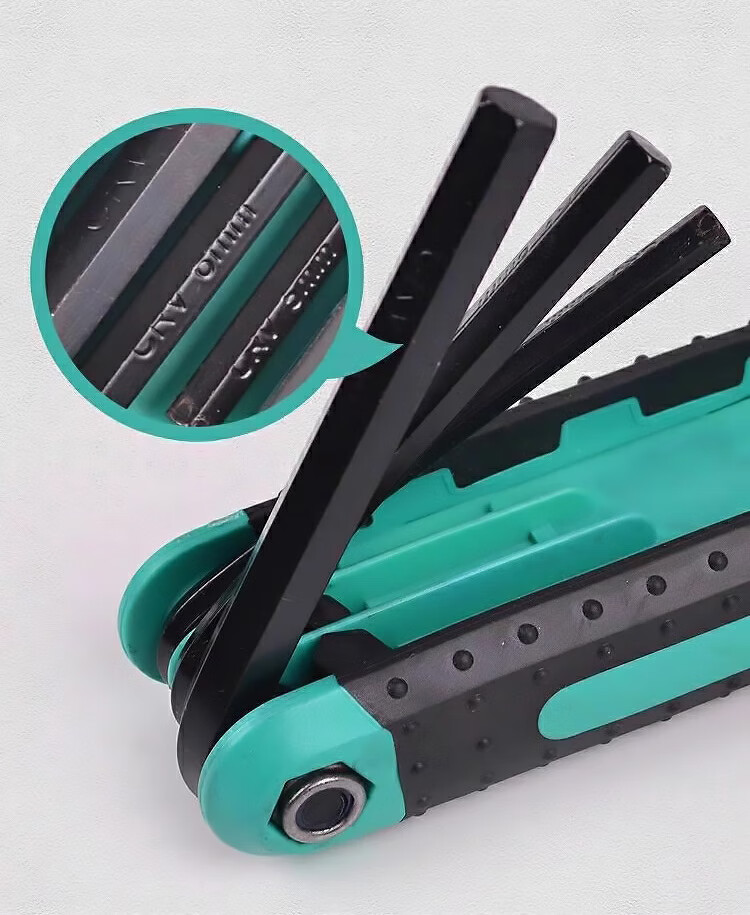 No.1 Factory Foldable Hex Key Wrench Household Set Flat Head Foldable Convenient Screwdriver Metric Road Bike Tool 6