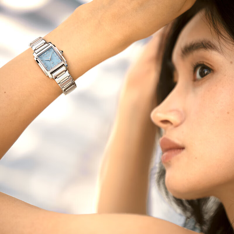LOLA ROSE Urban City Tour Small Square Watch for Women, Versatile Commuter Birthday Gift for Girls