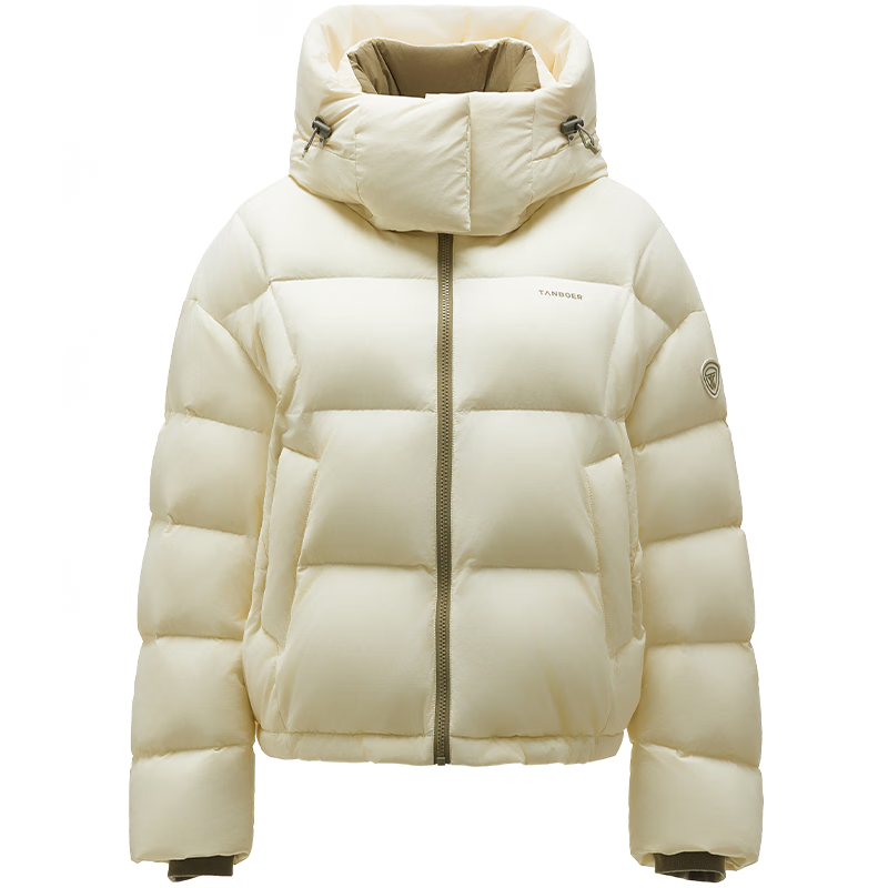 Tanboer Puff Down Jacket Women Detachable Hood Sports Warm Coat 2025 New 5530328D Xuefumi 155