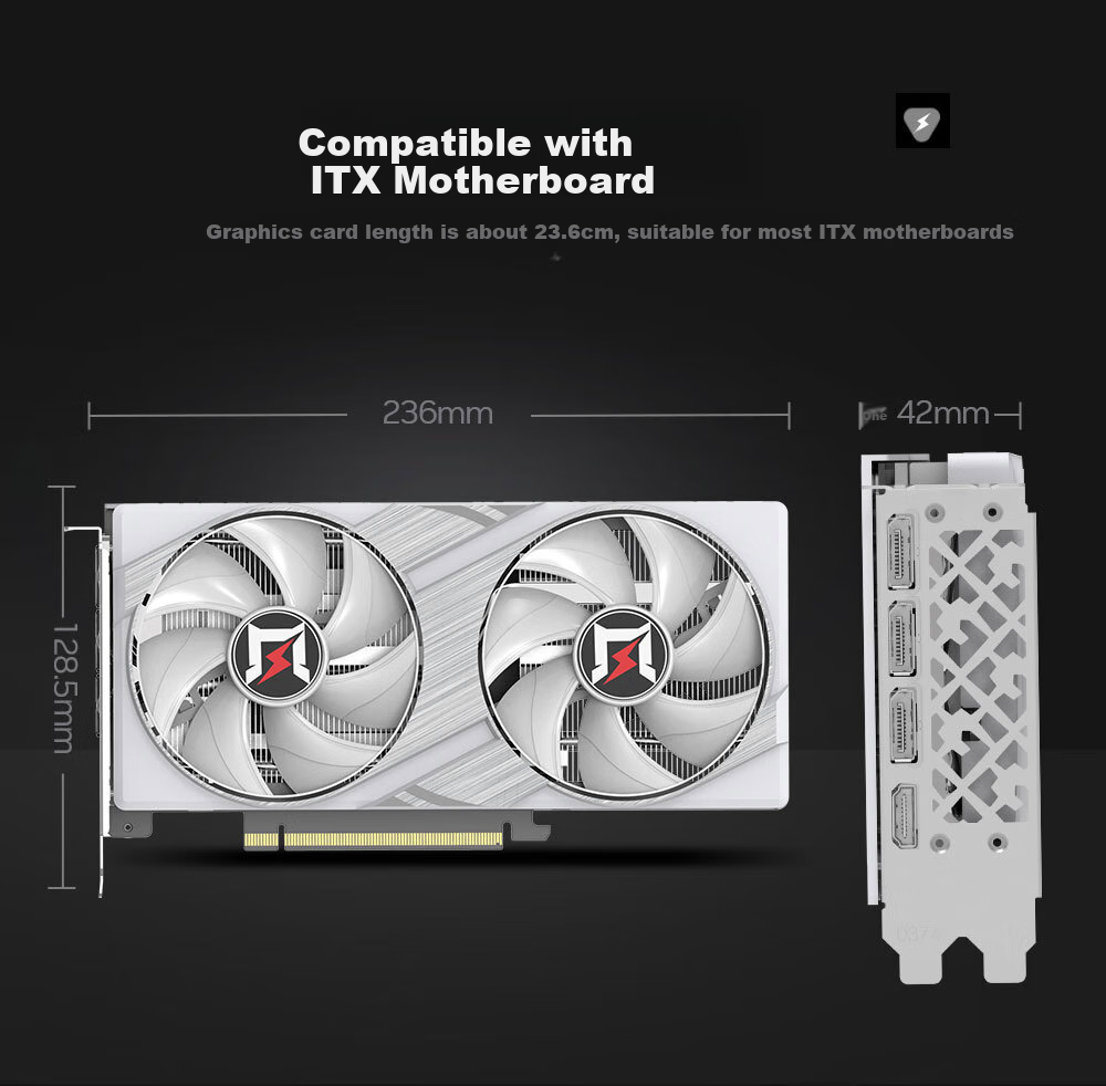 GAINWARD GeForce RTX 5060 Zhui Feng X3 OC 8G Graphics Card, DLSS 4.5, NVIDIA, E-Sports Gaming/Design Editing/AI Local Deployment 5