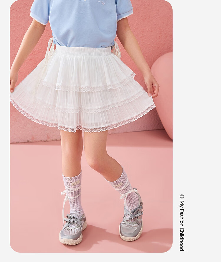 ASK JUNIOR Children's Ballet-Style Short Skirt, Summer Cake Skirt, Girls' Tulle Skirt, Princess Skirt, Half Skirt 3