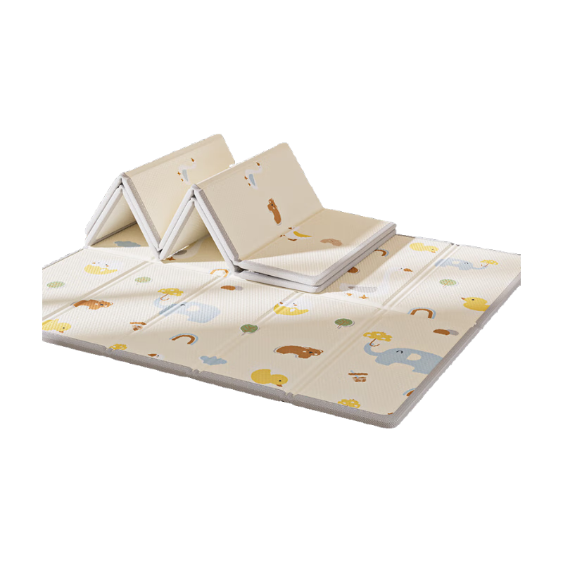 October Crystal Baby Folding XPE Crawling Mat Non-Toxic Thickened Animal Pattern 1.5x2m 2cm