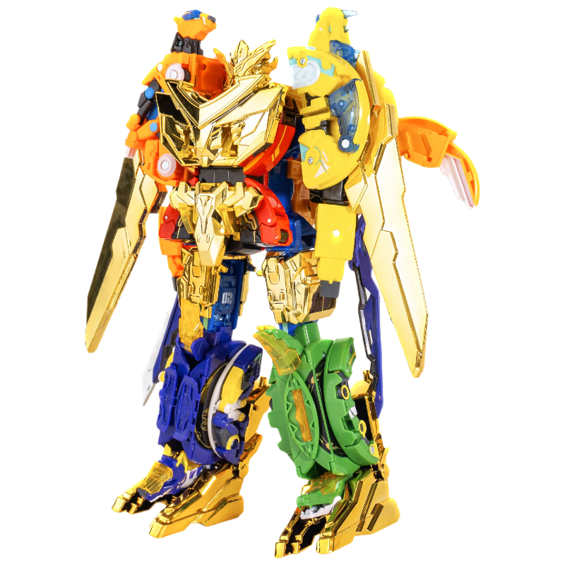 Fansiqi Kai Shou Chao Ren Super Dimension Team Ba He Ti Golden Ultimate Kai Shou Wang Transforming Robot, Boys' Children's Gift