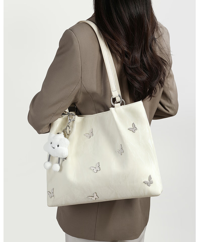 Millies Leather Handbag, Large Capacity Tote Bag for Women, Commuter Shoulder Bag, Practical Birthday Mother's Day Gift for Mom 1