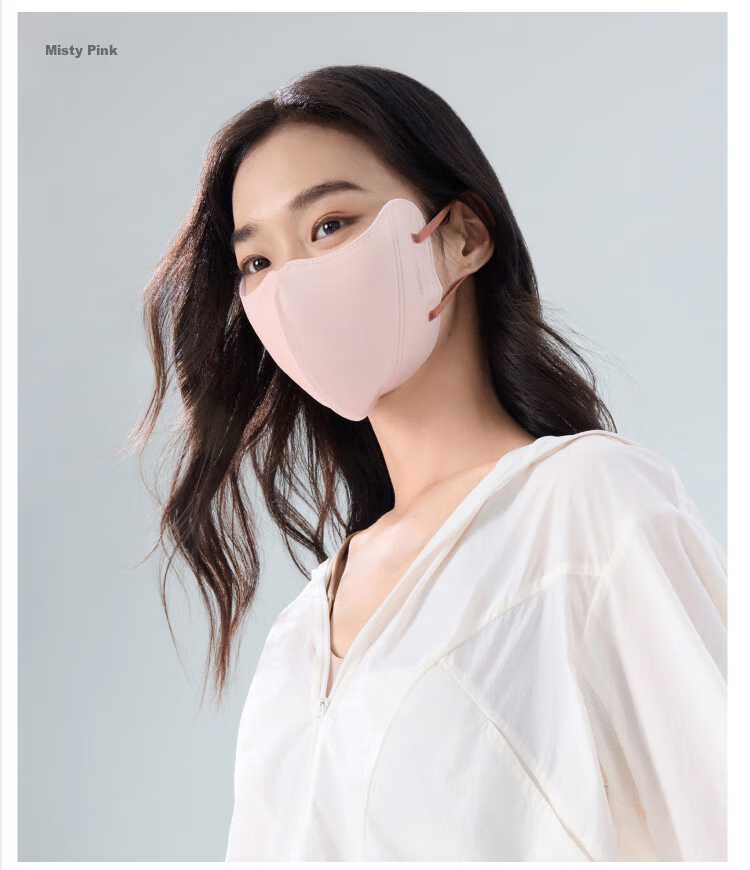 Beneunder Daily Disposable Sun Protection Face Mask for Women, Full Face UV Protection Mask, Anti-UV 33924 Warm Color Combination (X7) S 13