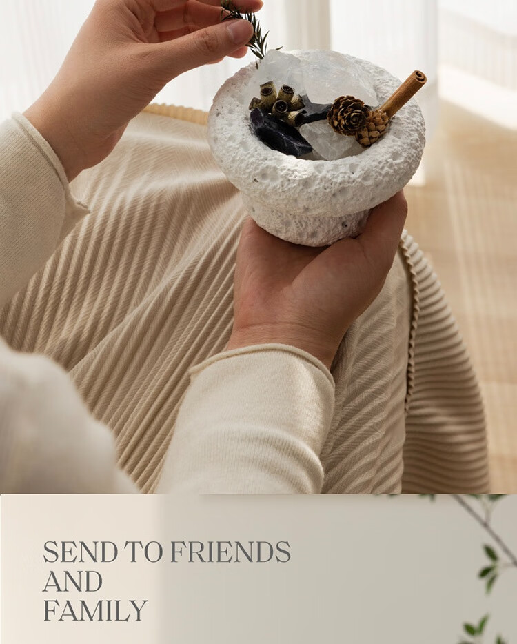 Song Dynasty Four Seasons Leisure Courtyard Aromatherapy Incense Long-lasting Fragrance for Bedroom Birthday Niche Wedding Mother's Day Gift Crystal Rhythm Sandalwood 11