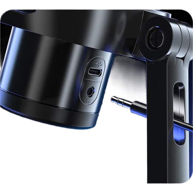 USB-микрофон Newmine ZM09E для стриминга, записи и игр, с кардиоидной направленностью, RGB-подсветкой и подставкой-пантографом