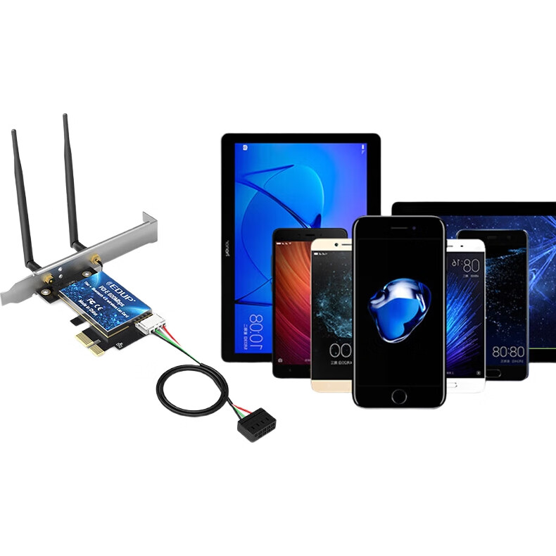 Wi-Fi Bluetooth 4.0 сетевая карта EDUP EP-9619, 600M Dual-Band PCI-E, беспроводной модуль для настольного компьютера