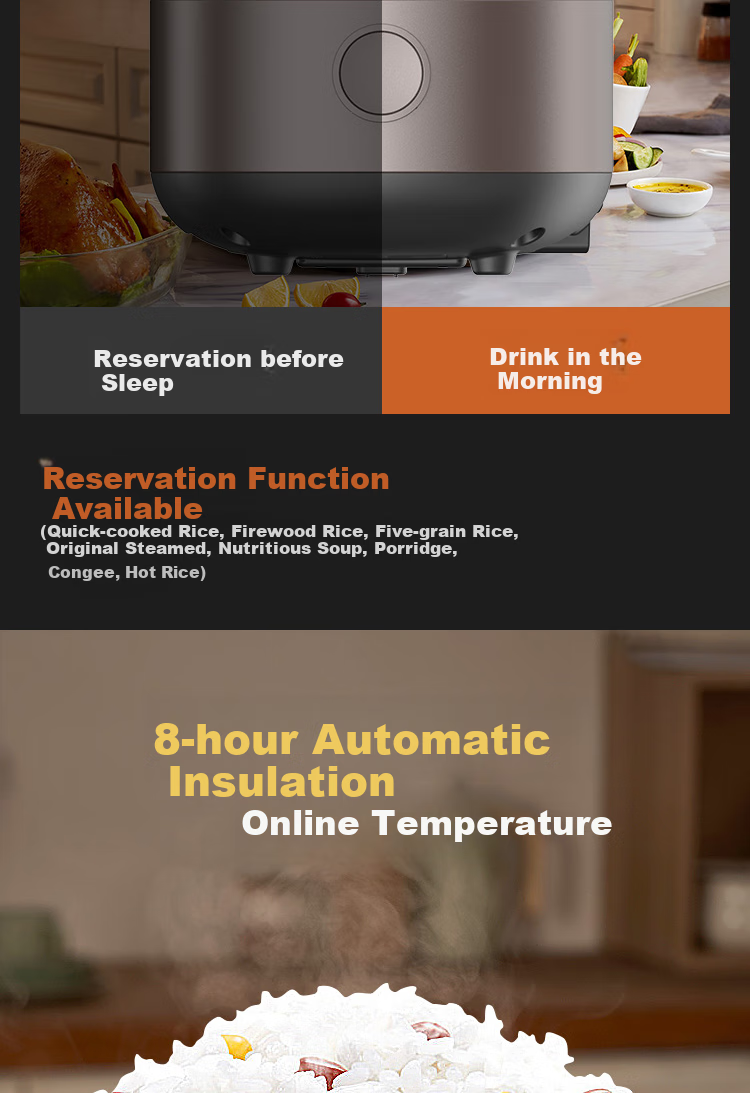 Joyoung Intelligent Reservation Multifunctional High-Power 4L Large Capacity Iron Pot Inner Electric Rice Cooker F-40TD02 12