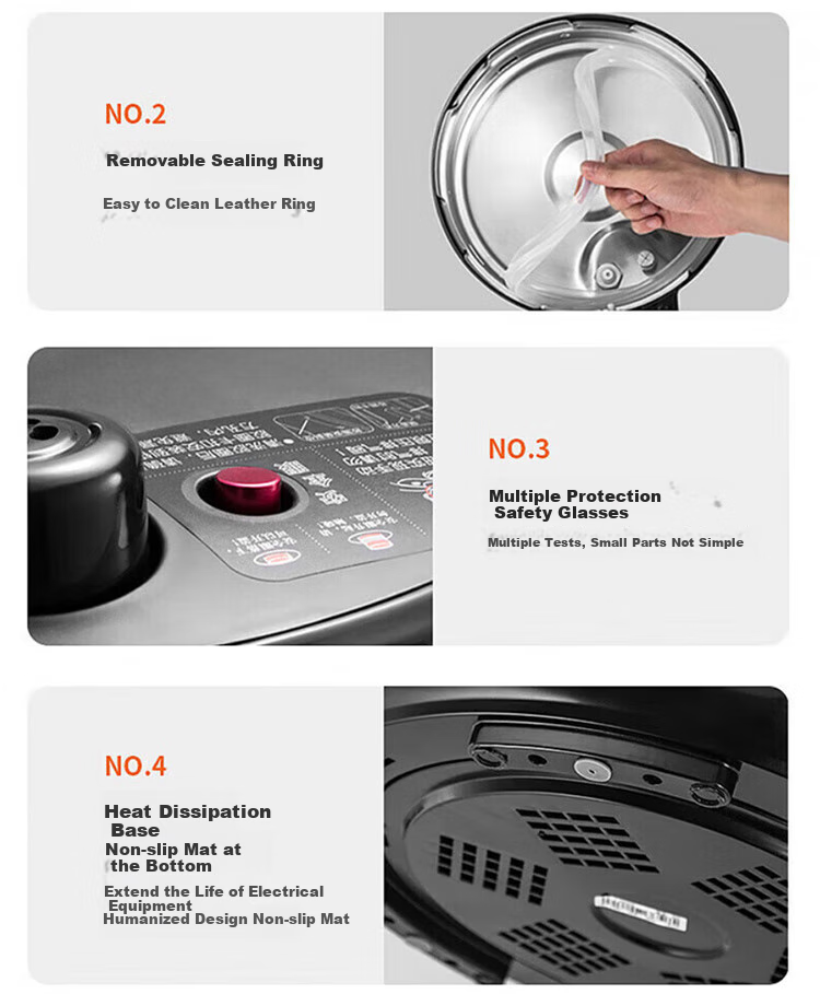 Joyoung Home Smart 6L Dual-Lid Pressure Cooker with One-Button Operation for Cooking Rice And Stewing Y-60C817 16