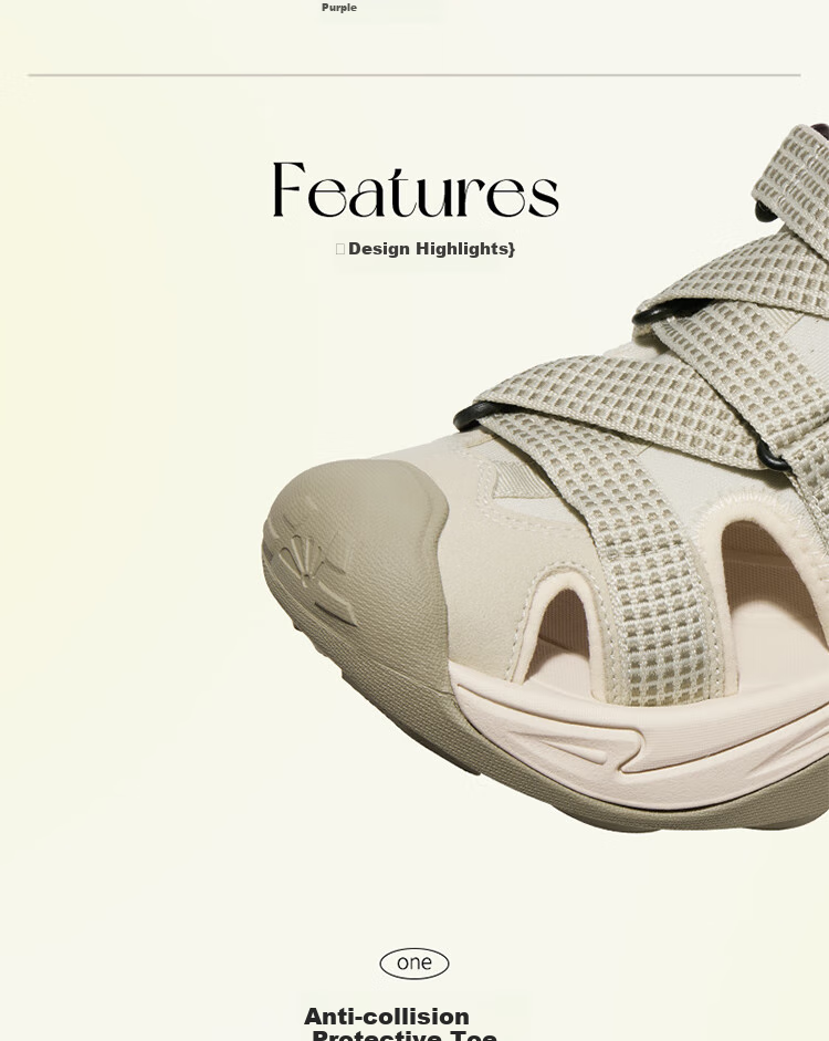 CAMEL Summer Outdoor Closed-Toe Sandals for Men And Women, Quick-Drying Beach Shoes for River Tracing And Water Activities F24B162050M 11