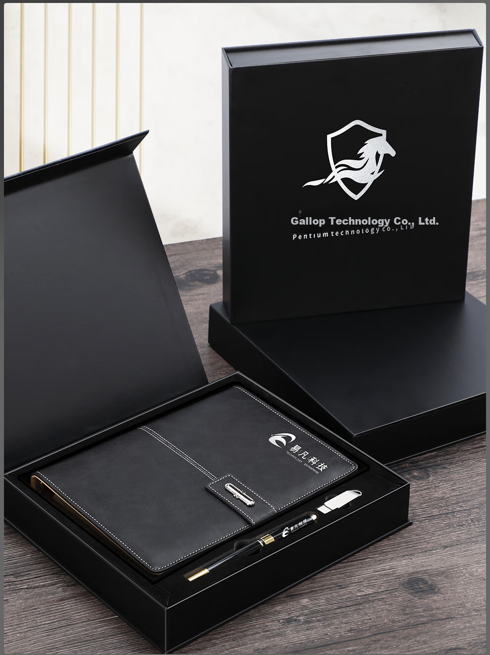 Jiaranheng Teacher's Day Gift Loose-Leaf Notebook Business Notebook Gift Box Set High-End Simple A5 Journal Corporate Meeting Gift for Male And Female Teachers Souvenir Customizable Red 3
