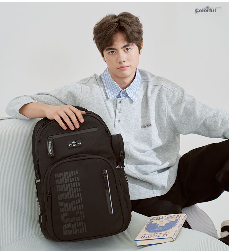 Beckmann Norwegian Backpack for Middle And High School Students, Large Capacity, Reduced Burden, Spine Protection, Suitable for Male And Female Students in Grades 7-9 27