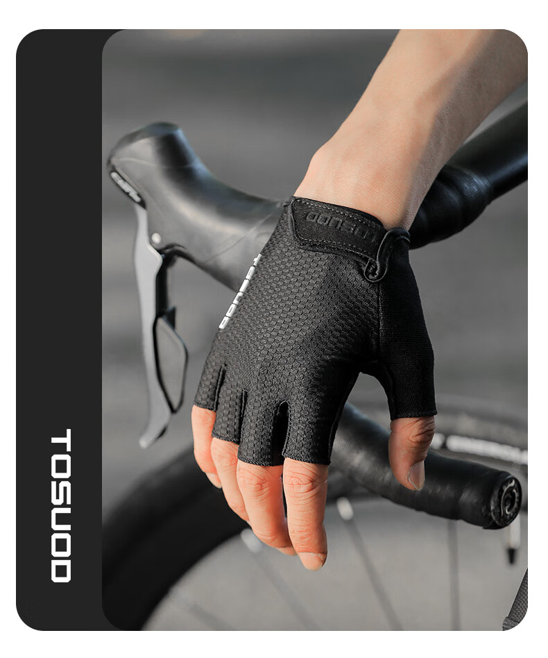 Captain Tas Cycling Gloves Short Finger Summer Lightweight Mountain Road Bike Half Finger Shockproof Protective Gloves for Men and Women 14