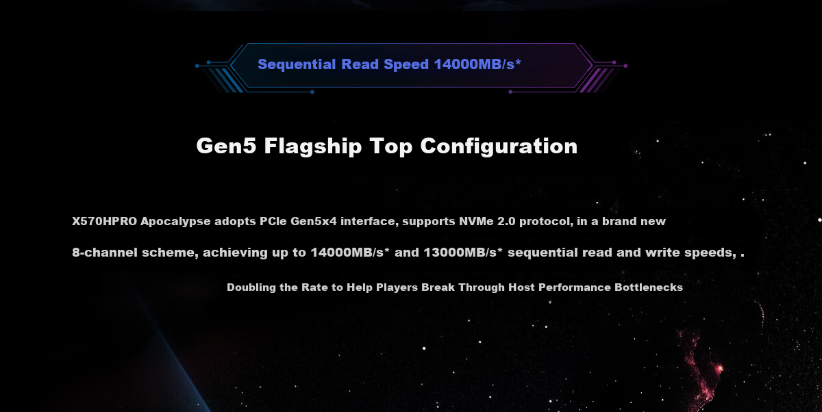 BIWIN 4TB SSD Solid State Drive M.2 Interface (NVMe Protocol), X570H PRO Series, PCIe5.0 Read Speed 14000MB/s, AI PC Computer Storage Accessory 6