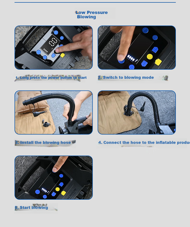 MICHELIN Car Air Pump, Wireless Lithium Battery Inflator, Air Compressor for Electric Vehicles And Cars, Suitable for Li Auto I9 12