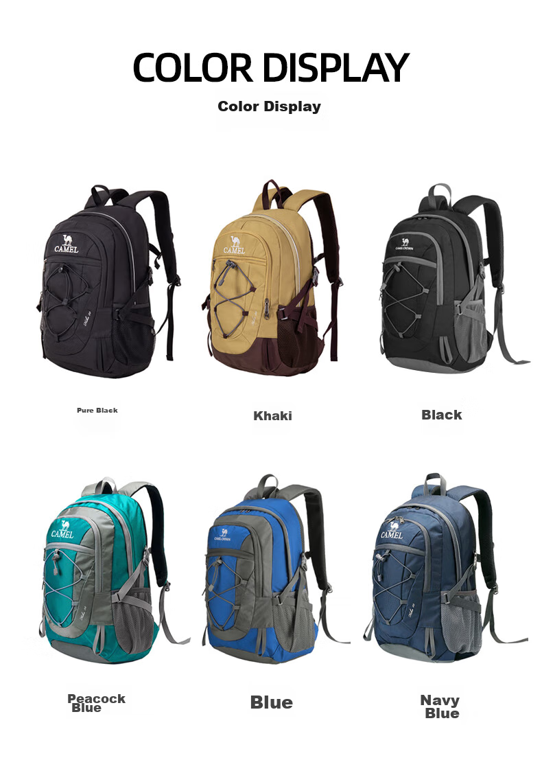 CAMEL Outdoor Waterproof Professional Mountaineering Large Capacity Hiking Backpack for Men And Women, Travel Sports A9W3C3135A Khaki 8