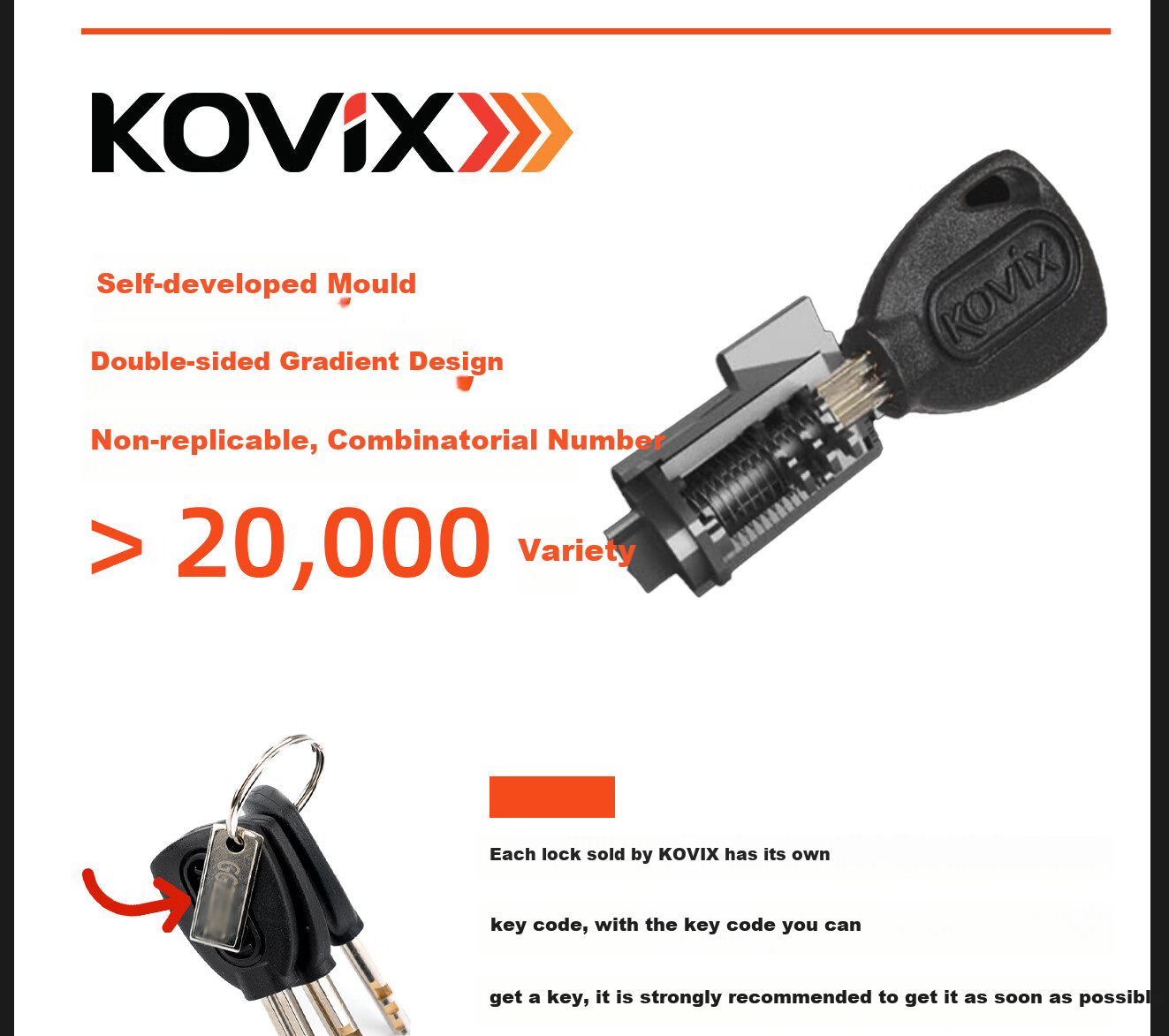 KOVIX KNX10 Motorcycle Disc Brake Lock, Alarm Lock, Mountain Bike Anti-Theft Lock, Electric Bike Lock, Waterproof Brake Disc, Scooter Lock 13
