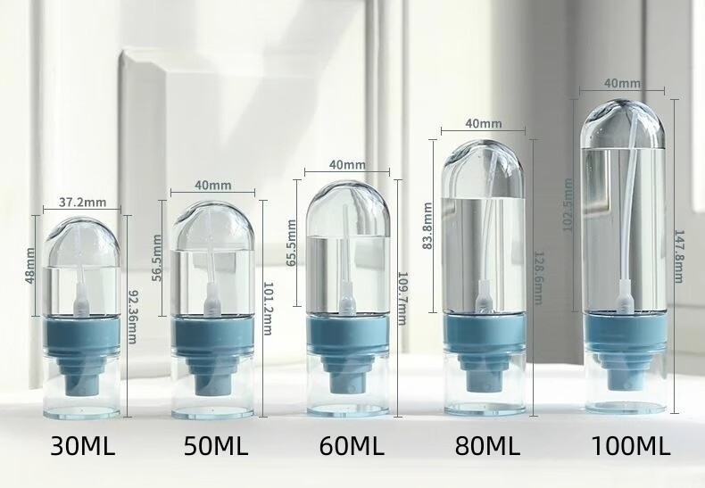 Leezi Travel Sample Bags, Cosmetic Lotion Samples, Portable Disposable Dispensing Bottles, 5 Pieces, 30ml Each 1