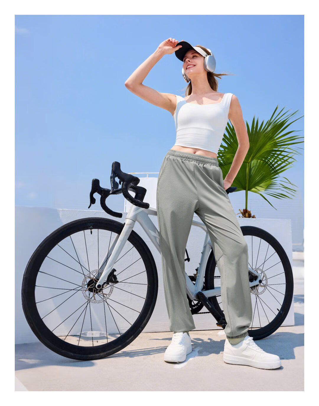 SUPIELD Three-Effect Cooling Ice Pants, 10A Antibacterial Cooling Ankle Pants, Summer Wear-Resistant Men's Trousers, Xuan Yan Black, S 7
