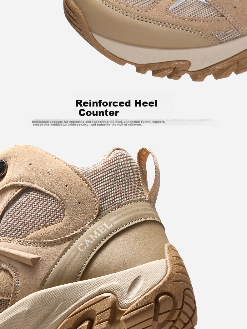CAMEL Victory Hiking Shoes, Breathable Outdoor Sports Shoes for Men And Women, Waterproof Non-Slip Trekking Shoes F14C693646 28