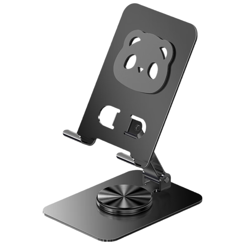 LINGCHEN [Xiaoxiong Model] Phone Stand, Desktop IPad Tablet Stand, Lazy Stand, Bedside Live Streaming Stand, Multi-Functional Compact Foldable Portable 360° Rotating Model