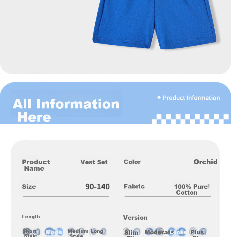 Badibadi Boys' Set, 2026 New Summer Style, Children's Vest Two-Piece Set, Skin-Friendly Pure Cotton Sleeveless Undershirt, Baby Clothing 11