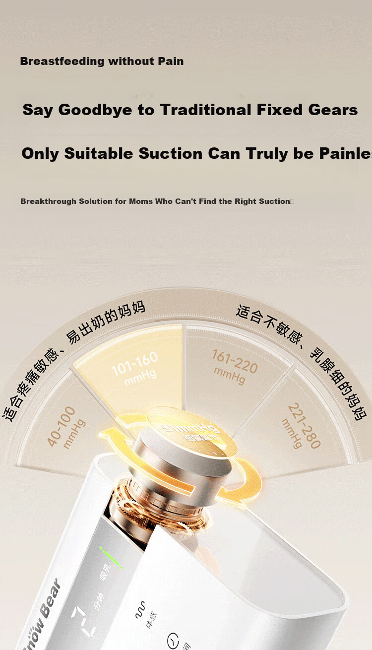 SnowBear Electric Breast Pump, Fully Automatic, Hands-Free, Dual-Sided Milk Collector, Model 08926 5