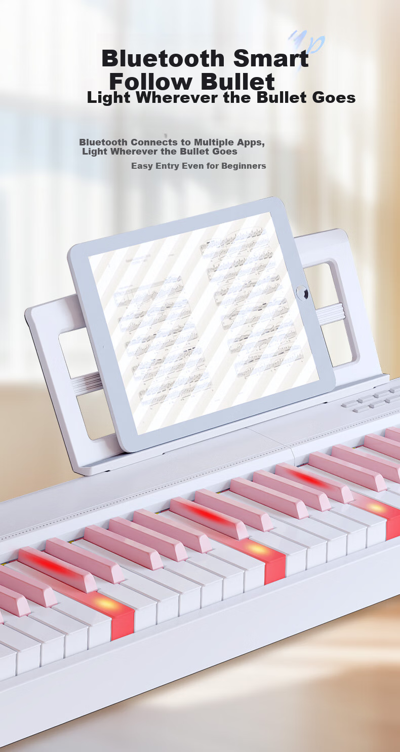 Beethostar Foldable Digital Piano with 88 Weighted Keys, Portable Electronic Piano for Adults, Children, And Teachers, Professional Performance Instrument 2