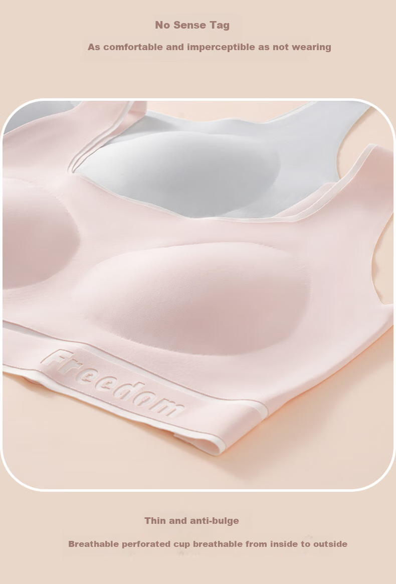 Ailier & ouluola 2026 New Girls' Underwear, Puberty Bra for Middle And High School Students, Ages 12-16, Second And Third Stage, Sports Bra, Purple, Size L 19