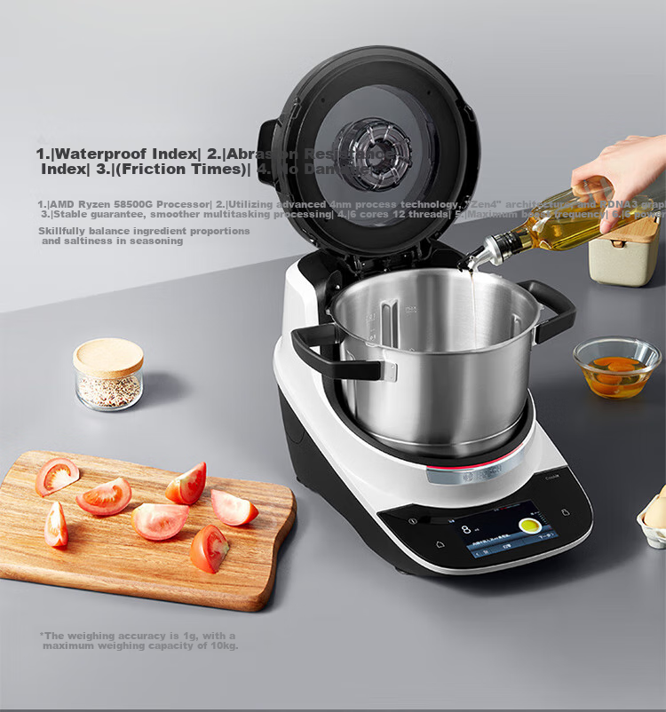 BOSCH [European Import] Cookit Intelligent Inspiration Pot AI Recipe Fully Automatic Cooking Machine Robot Multifunctional 30-In Chef Machine Electric Cooking Pot MCC9555CWC 15
