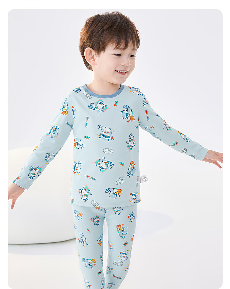 BALABALA Baby Autumn Underwear Set Boys Girls Sleepwear Toddler Printed Cute 209325169203 4