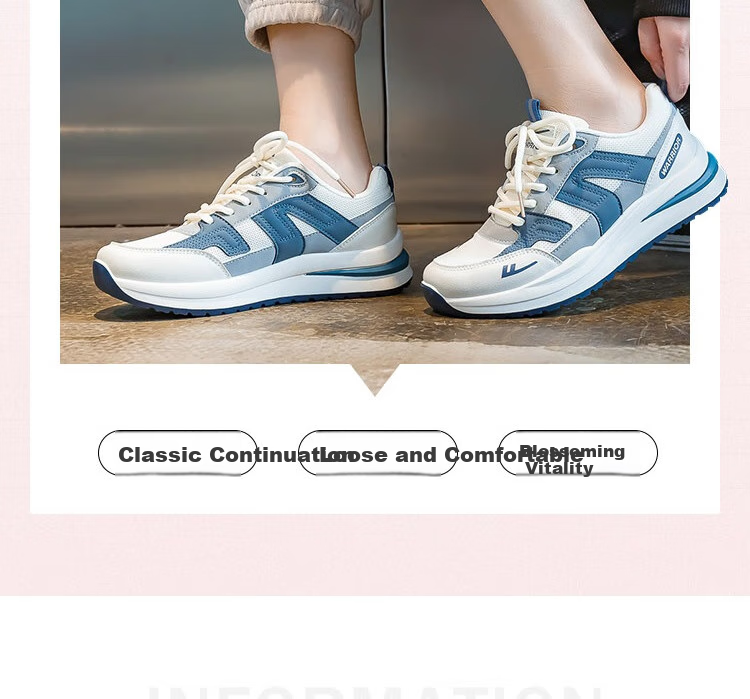 Huili Official Women's Sneakers, New Trendy Shoes for Spring 2026, Pink, Size 35 4