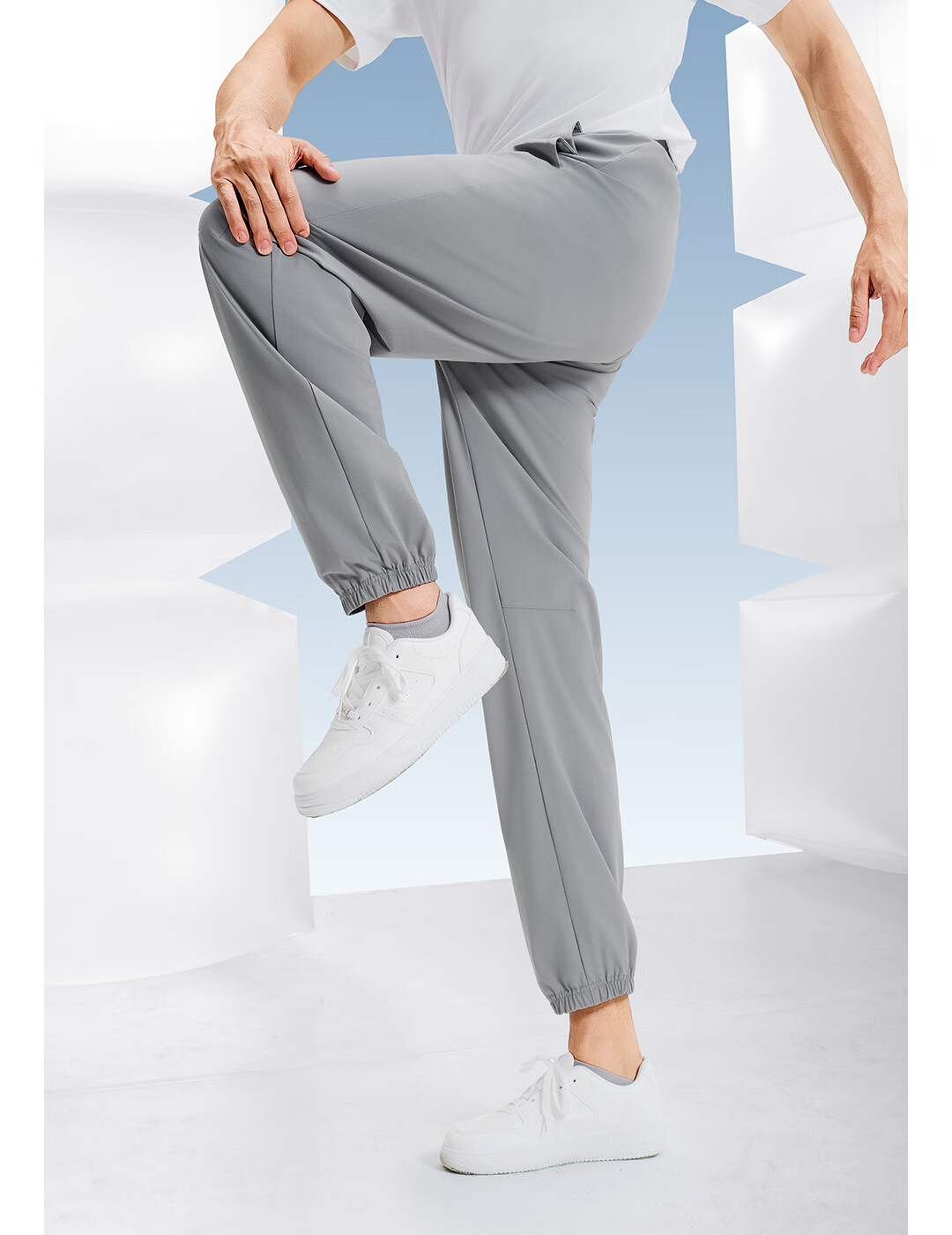 SUPIELD Three-Effect Cooling Ice Pants, 10A Antibacterial Cooling Ankle Pants, Summer Wear-Resistant Men's Trousers, Xuan Yan Black, S 8