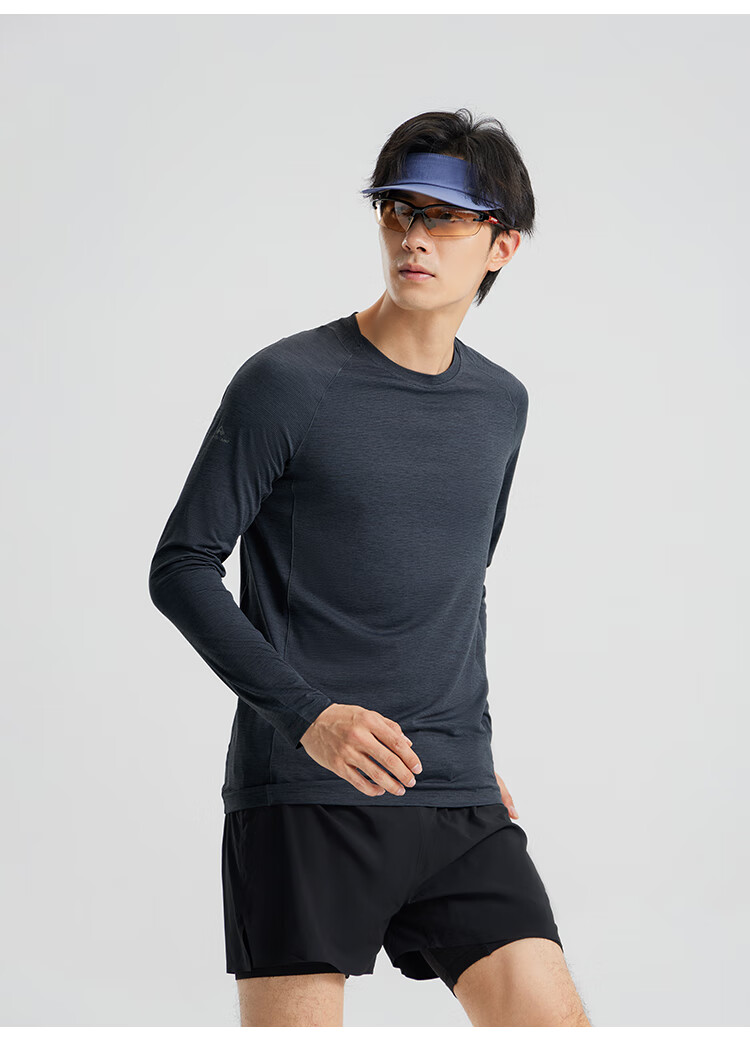 Toread Quick-Dry Long Sleeve T-Shirt Men Outdoor Summer Moisture-Wicking Breathable Ultra-Thin High Elasticity Sports Hiking Mountaineering Base Layer Shirt 10