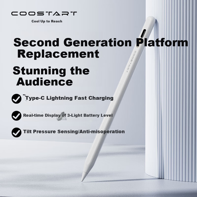 COOLSTART Compatible with Apple IPad Pro/Air/Mini/iPad12/11 Stylus, Tablet Touch Capacitive Pen, Apple Pencil Second Generatio