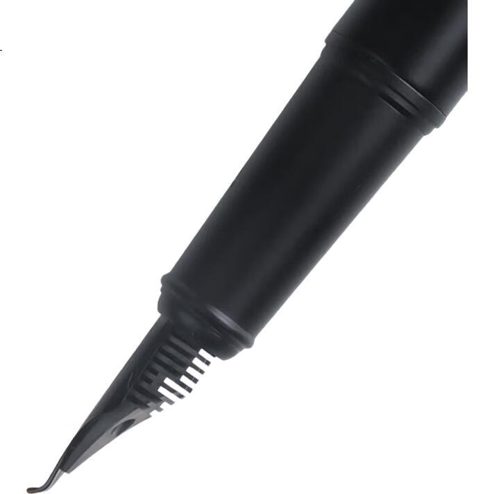 Перьевая ручка Pimio Malaga Series 916 Midnight Black, 1.0 мм, черная, с изогнутым пером, для каллиграфии и письма