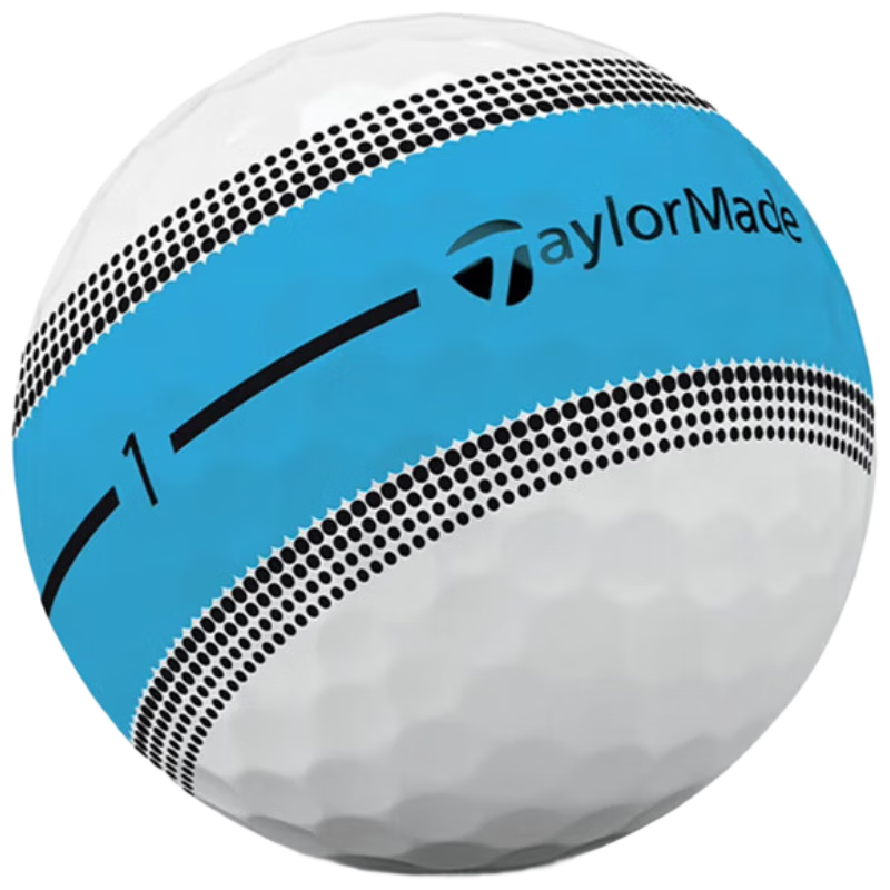 Taylormade Golf Three-Layer Balls, Long-Range, 2025 New Tour Response Blue Tire Balls, 12 Pieces