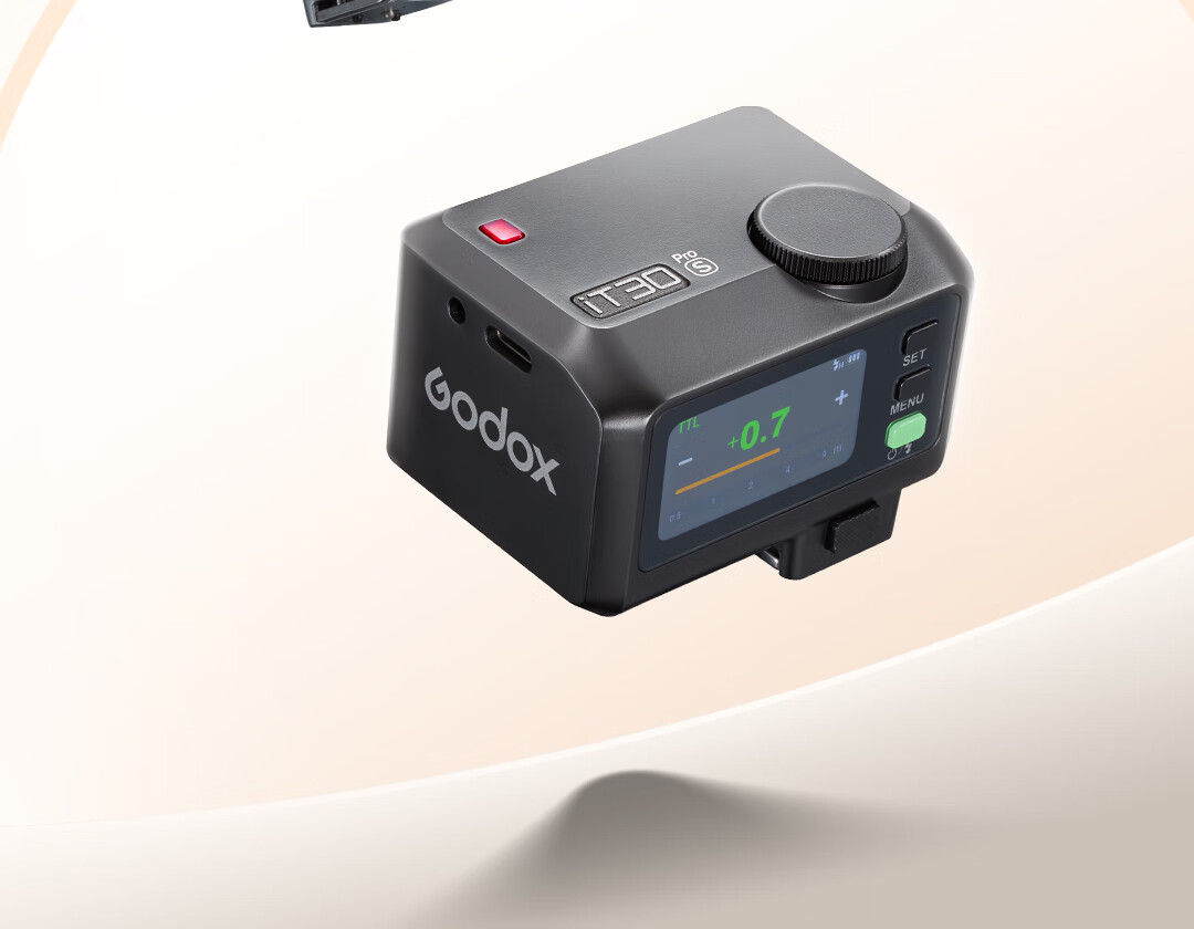 Godox iT30Pro Touchscreen Flash, Compact Hot Shoe Interface, On-Camera Flash, Small Cube, Portable, for Outdoor Photography And Portrait Shooting, Digital [Silver Olympus/Panasonic Version] 2
