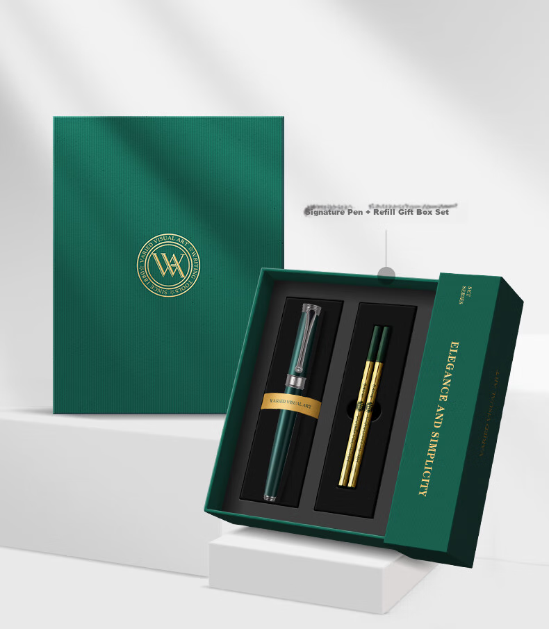 V.V.A [Mid-Autumn Festival And National Day Stationery Gift] Ballpoint Pen And Signature Pen Two-Core Set with Creative Chinese Style Gift Box, High-End Business Men's Office Anniversary Gift 3