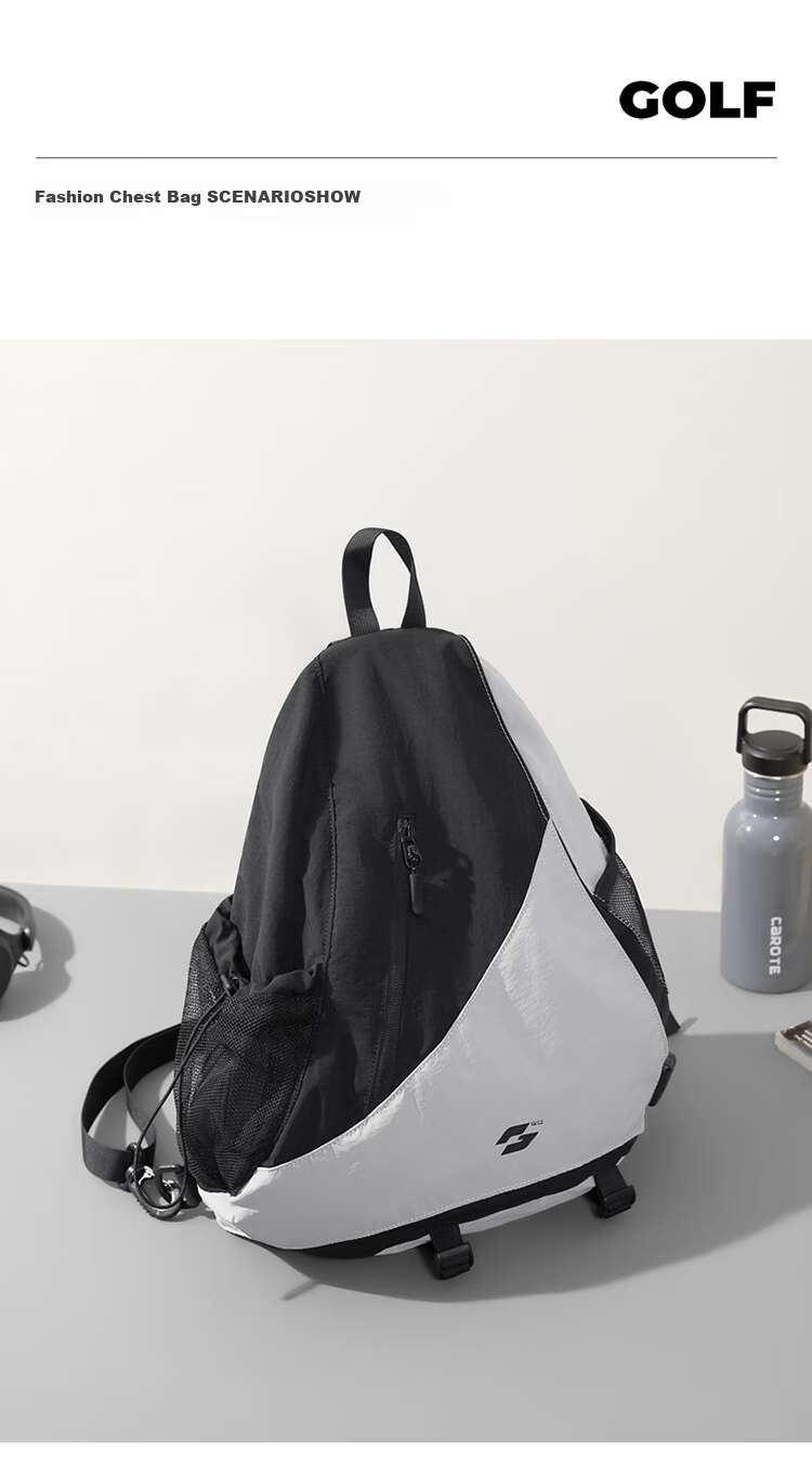 GOLF Chest Bag, Crossbody Bag for Men And Women, Shoulder Bag, IPad Bag, Water-Resistant Cycling Sports Bow Bag, Travel Backpack 18